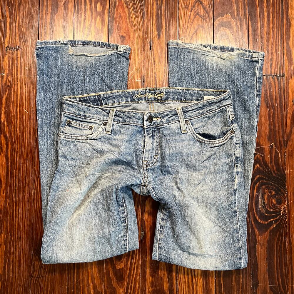 American Eagle 6 Petite Y2K Jeans Blue Bootcut